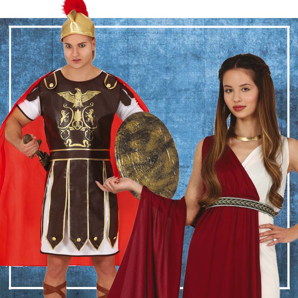 disfraces de romanos y griegos para adultos e inrfantiles